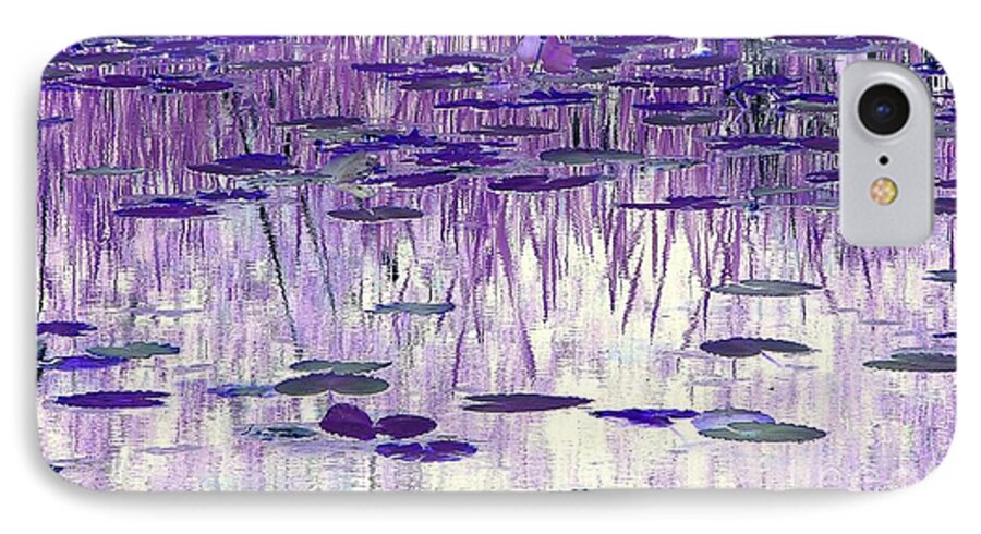 Ode To Monet iPhone 7 Case featuring the photograph Ode to Monet in Purple by Chris Anderson