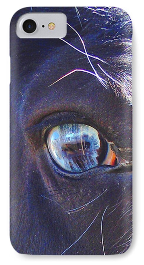 Horse Eye iPhone 7 Case featuring the photograph Ojo Sarco I Captivating by Anastasia Savage Ealy
