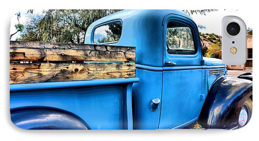 Chevy iPhone 7 Case featuring the photograph Ojo Truck by Jacqui Binford-Bell