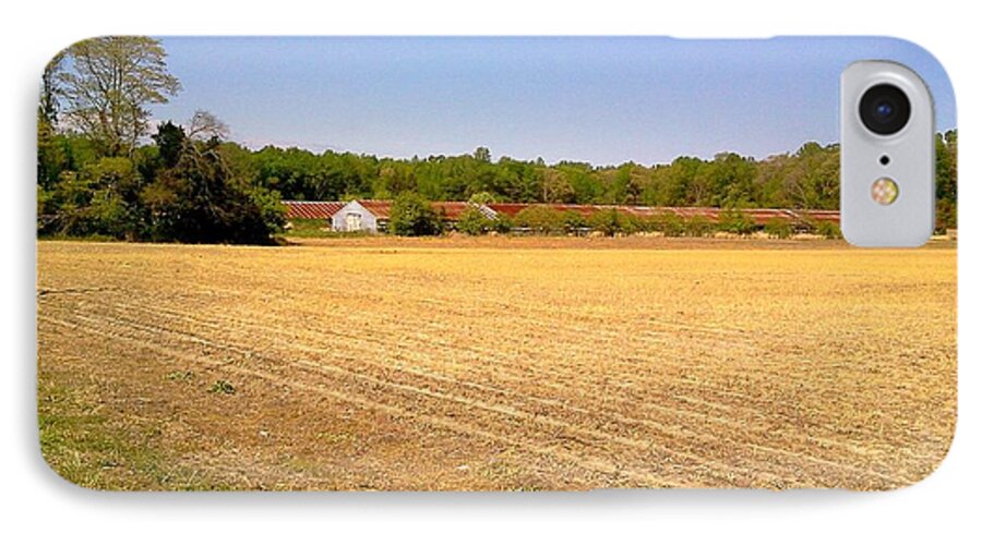 Old Chicken House Farm Field iPhone 7 Case featuring the photograph Old Chicken House On A Farm Field by Chris W Photography AKA Christian Wilson