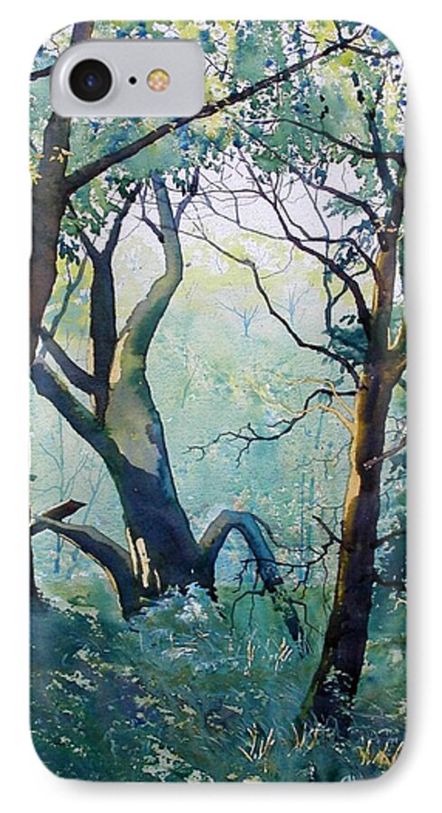 Landscape iPhone 7 Case featuring the painting Old Man of Otley by Glenn Marshall