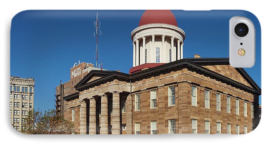 Springfield Illinois iPhone 7 Case featuring the photograph Old State Capital Springfield Illinois by Joshua House