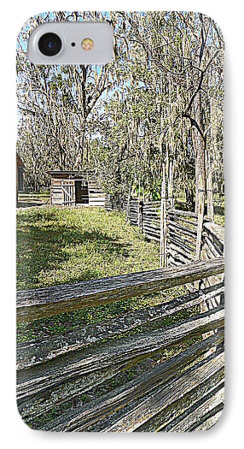 Old Horse Barn iPhone 7 Case featuring the photograph Ole Horse Barn by Sheri McLeroy