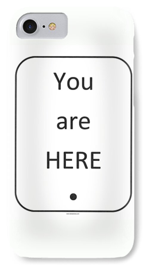 Richard Reeve iPhone 7 Case featuring the photograph One To Ponder - You Are Here by Richard Reeve