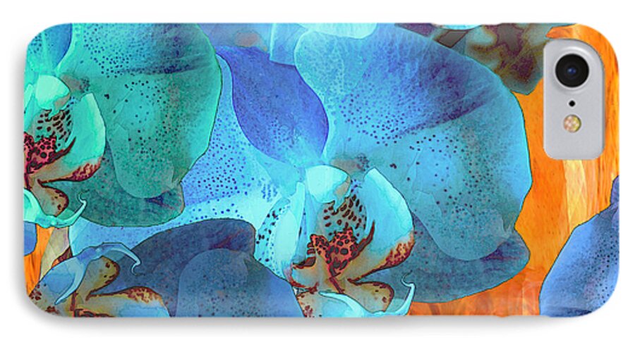 Floral iPhone 7 Case featuring the photograph Orchid Cascade by Lynda Lehmann