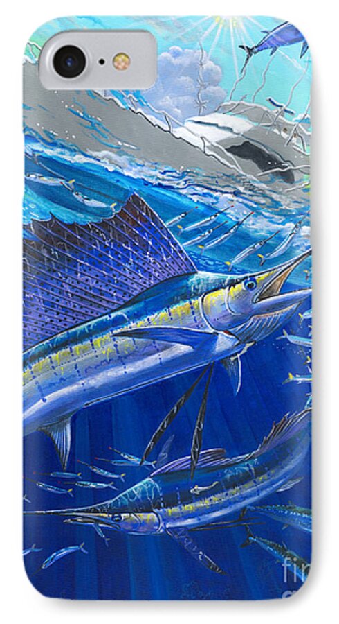 Sailfish iPhone 7 Case featuring the painting Out Of Sight by Carey Chen