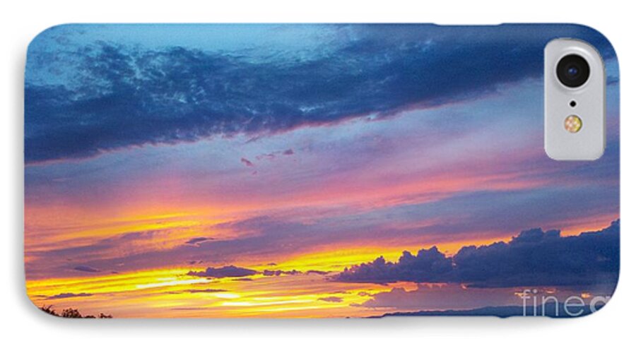 Sunset iPhone 7 Case featuring the photograph OutWest by Polly Anna
