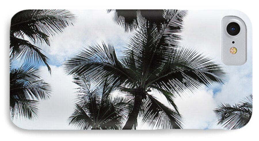 Palm Trees iPhone 7 Case featuring the photograph Palms by Vikki Bouffard
