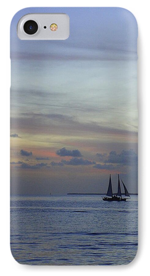 Key West iPhone 7 Case featuring the photograph Pastel Sky by Laurie Perry