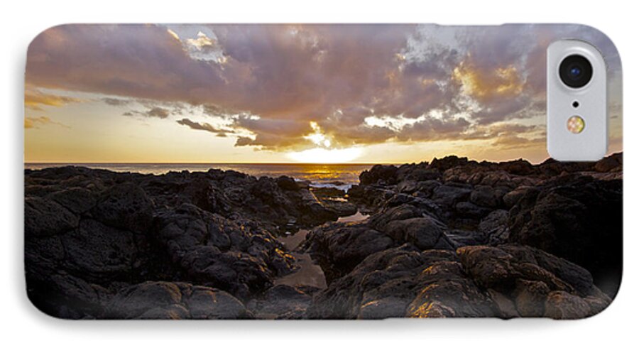 Hawaii iPhone 7 Case featuring the photograph Pau Hana Sunset by Brian Governale