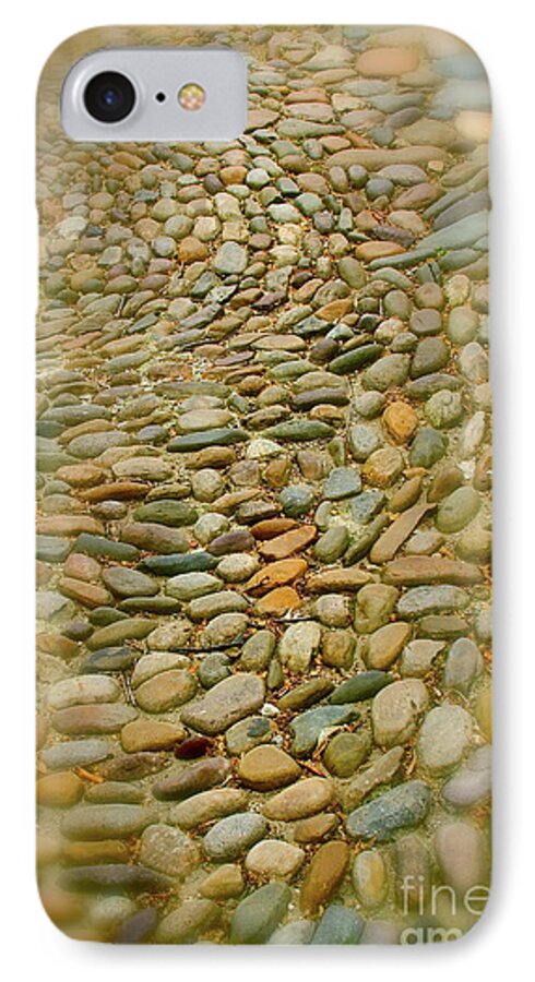 Stones iPhone 7 Case featuring the photograph Pebbles by Rick Monyahan