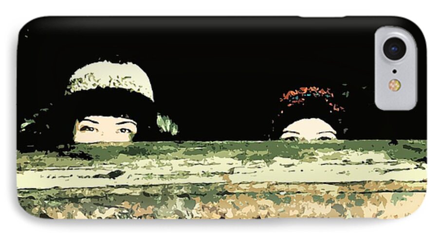 Friends iPhone 7 Case featuring the photograph Peek-a-boo by Zinvolle Art
