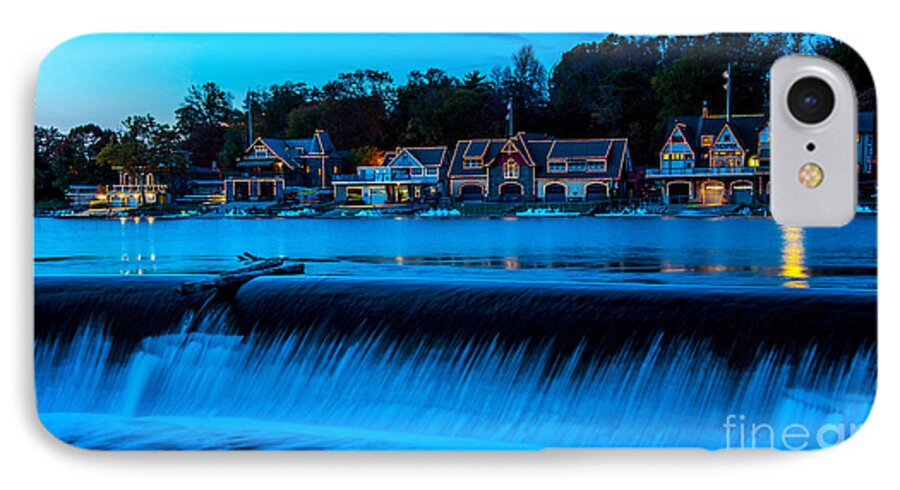 Boathouse Row iPhone 7 Case featuring the photograph Philadelphia Boathouse Row at Sunset by Gary Whitton