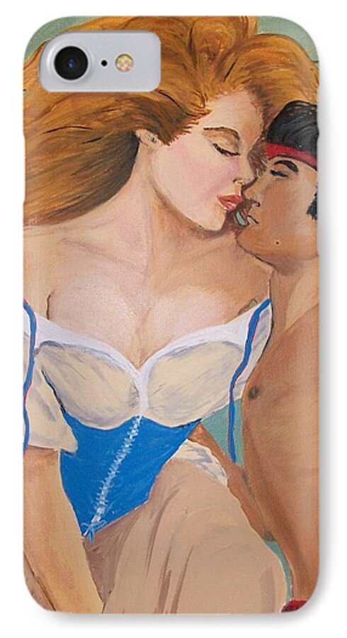 Pirate iPhone 7 Case featuring the painting Pirate's Pleasure by Sharon Duguay