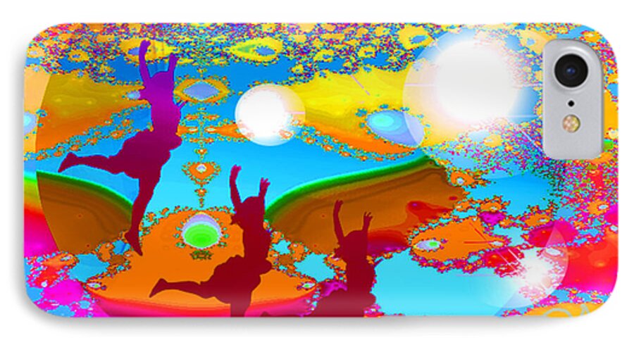 Spiritual Art iPhone 7 Case featuring the digital art Pleasure by Ute Posegga-Rudel