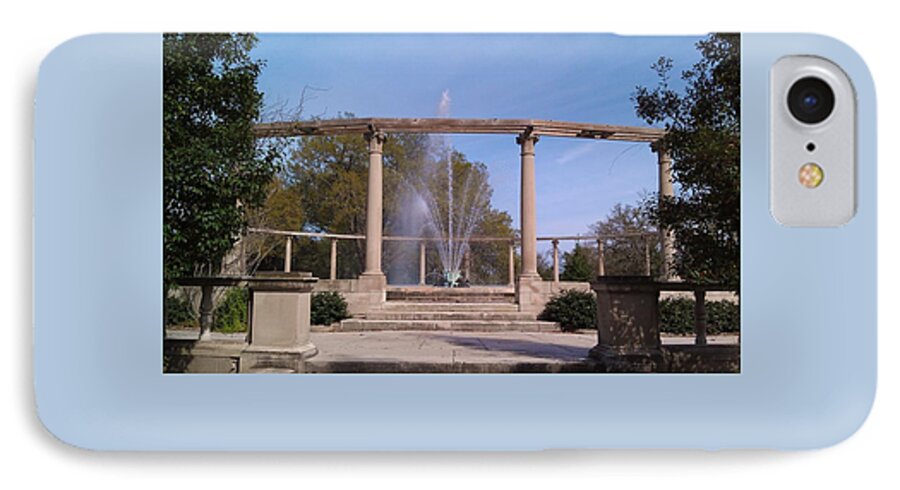 Popp Fountain iPhone 7 Case featuring the photograph Popp Fountain New Orleans City Park by Deborah Lacoste
