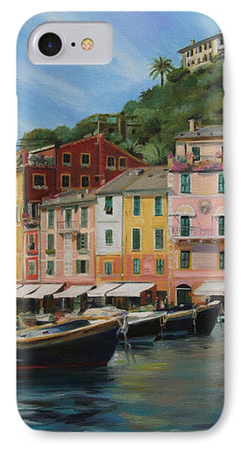 Portofino iPhone 7 Case featuring the painting Portofino Summer by Emily Olson
