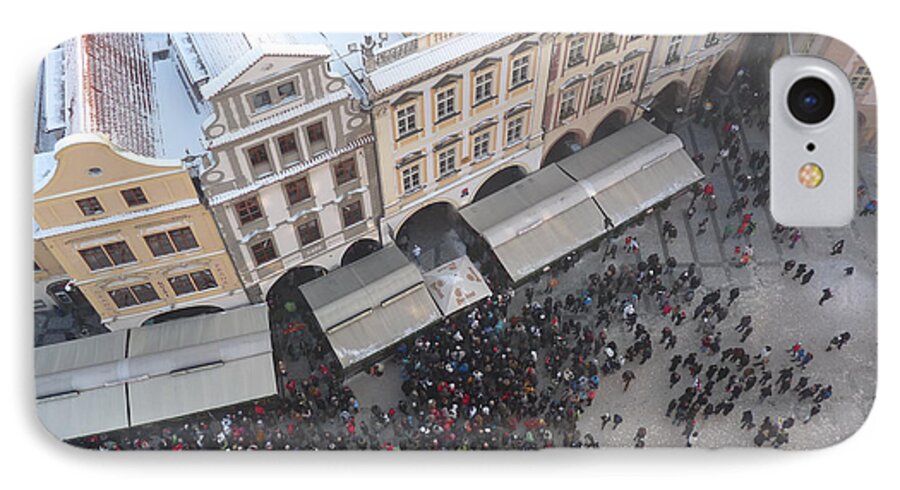 Prague iPhone 7 Case featuring the photograph Prague Market by Deborah Smolinske