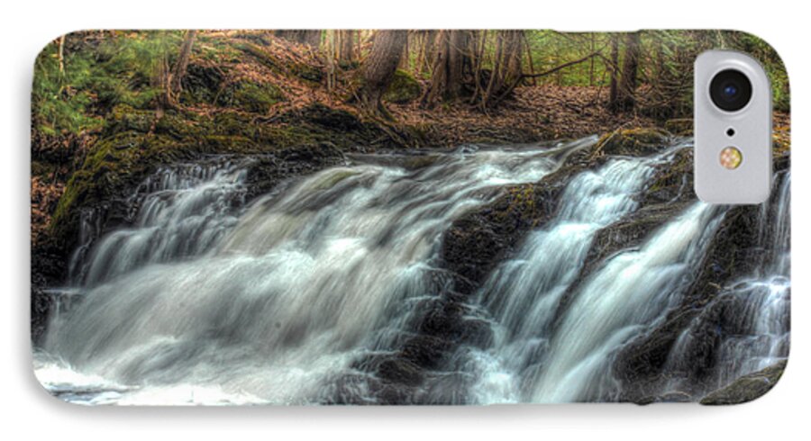 Waterfall iPhone 7 Case featuring the photograph Pratt Brook Falls by John Meader