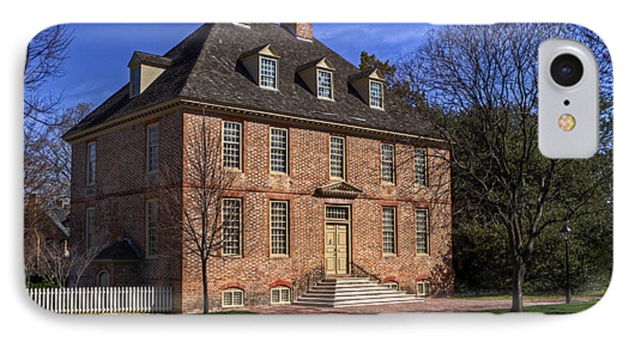 William & Mary iPhone 7 Case featuring the photograph President's House College of William and Mary by Jerry Gammon