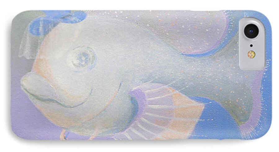 Fish iPhone 7 Case featuring the painting Promenade by Marina Gnetetsky