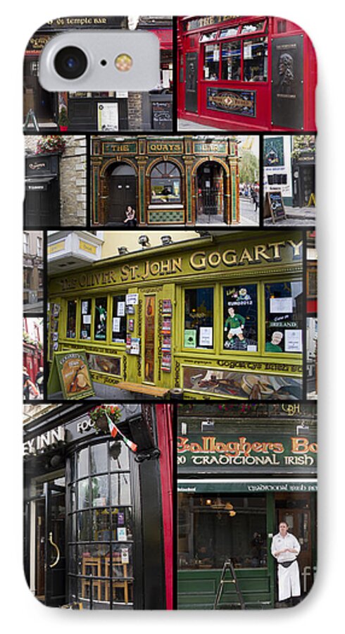 Pubs iPhone 7 Case featuring the photograph Pubs of Dublin by David Smith