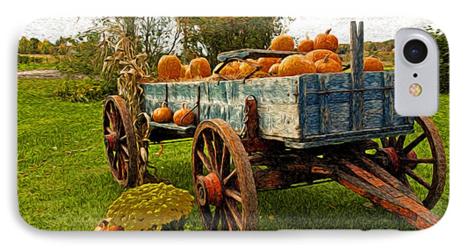 Fall iPhone 7 Case featuring the photograph Pumpkins by Bill Howard