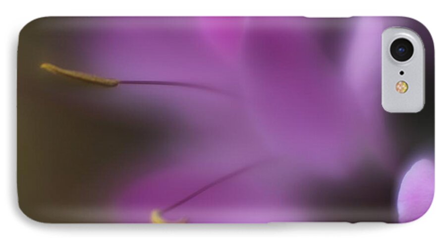 Floral iPhone 7 Case featuring the photograph Purple Essence by Mary Lou Chmura