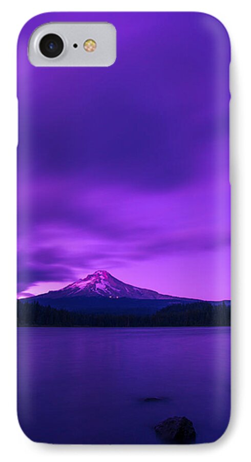 Purple iPhone 7 Case featuring the photograph Purple Mountain Majesty by Lori Grimmett