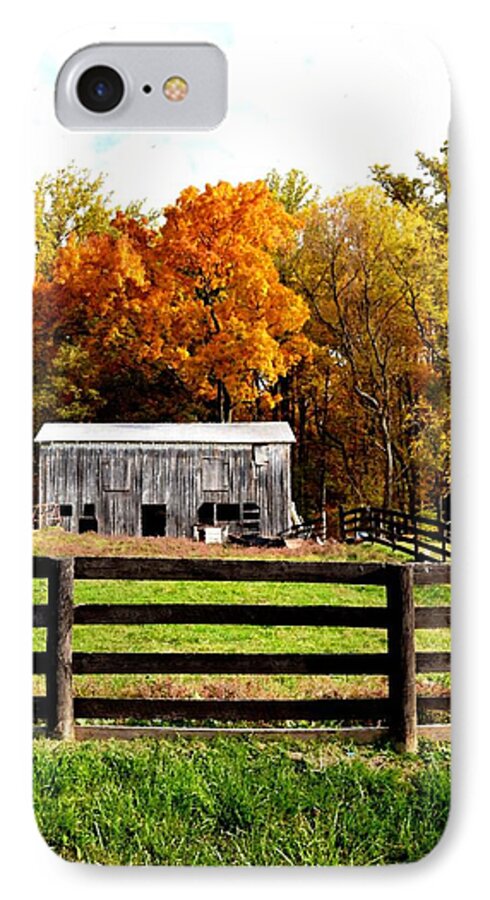 Barn iPhone 7 Case featuring the photograph Quietly aging by Carlee Ojeda