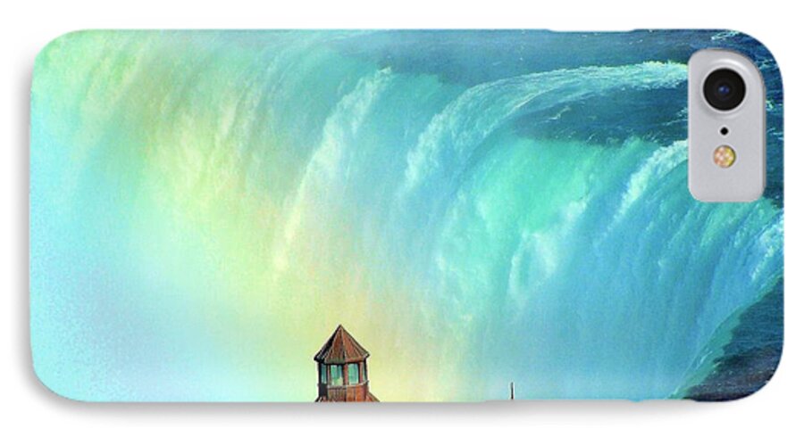 Rainbow iPhone 7 Case featuring the photograph Rainbow over Horseshoe Falls by Janette Boyd