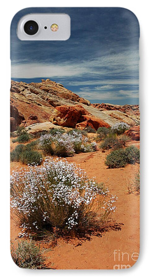 Nightvisions iPhone 7 Case featuring the photograph 513P Rainbow Vista in the Valley of Fire by NightVisions