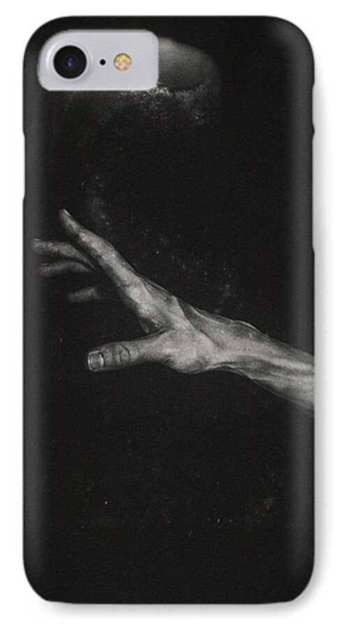 Black And White iPhone 7 Case featuring the photograph Reach no.2 by James Bethanis