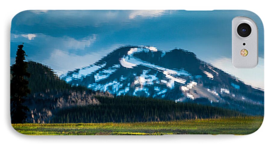 Mountain iPhone 7 Case featuring the photograph Reflection of Sisters by Chris McKenna