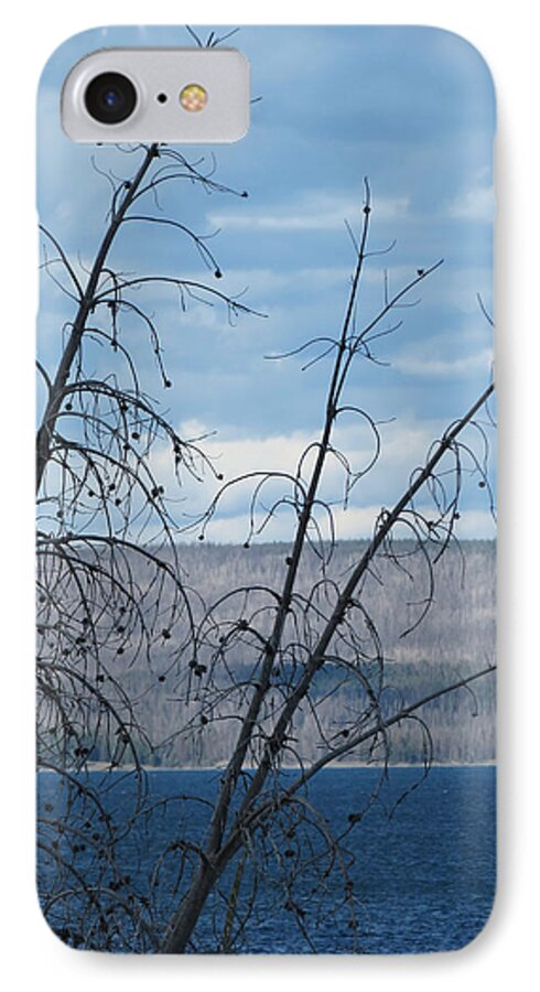 Yellowstone National Park iPhone 7 Case featuring the photograph Remnants of the Fire by Laurel Powell
