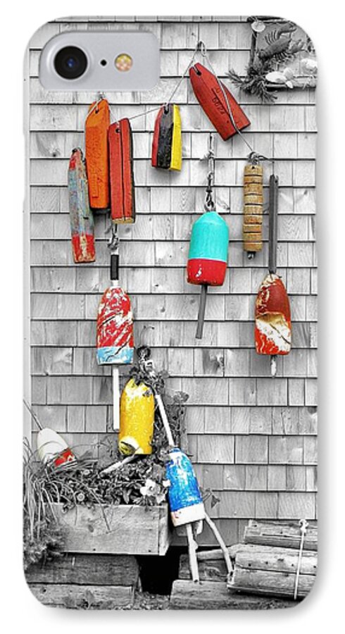 Buoys iPhone 7 Case featuring the photograph Retired Buoys by Jean Goodwin Brooks