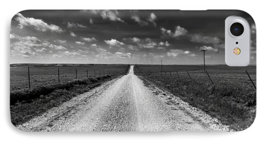 Kansas iPhone 7 Case featuring the photograph Road to Texaco Hill by Eric Benjamin
