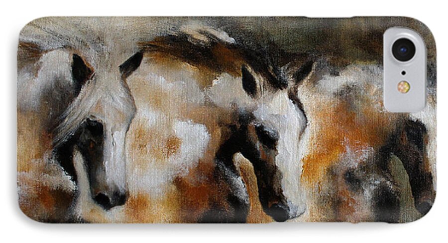 Thunder iPhone 7 Case featuring the painting Rolling Thunder by Barbie Batson