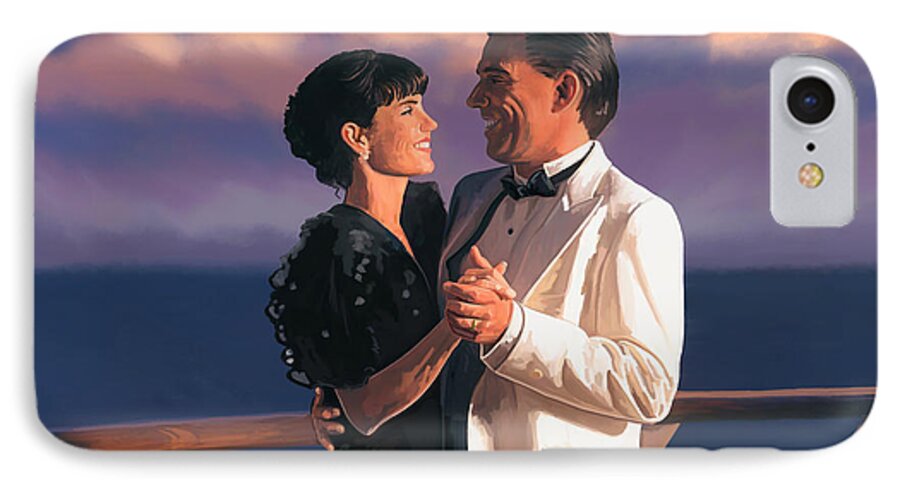 Romantic iPhone 7 Case featuring the painting Romantic Cruise by Tim Gilliland