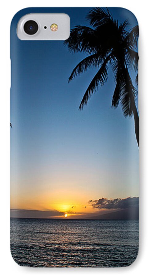 Romantic Maui Sunset Photographs iPhone 7 Case featuring the photograph Romantic Maui Sunset by Joann Copeland-Paul