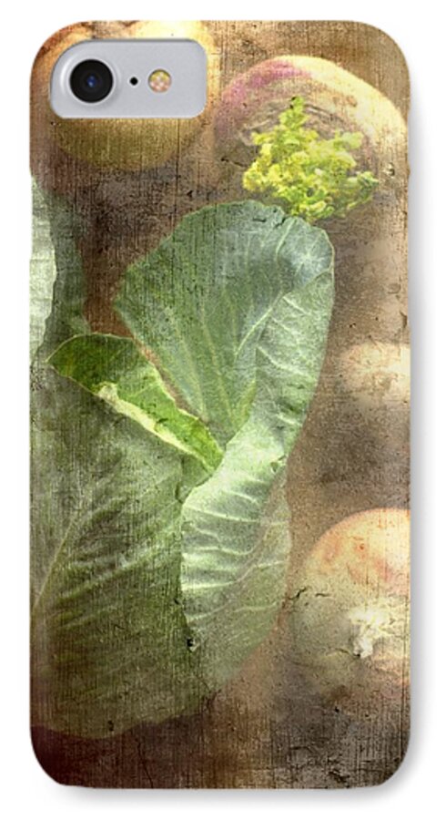 Vegetable iPhone 7 Case featuring the photograph Rustic Vegetable Fruit Medley III by Suzanne Powers