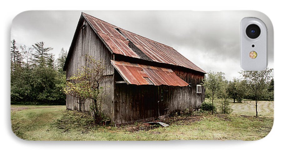 Old Barn iPhone 7 Case featuring the photograph Rusty Tin Roof Barn by Gary Heller