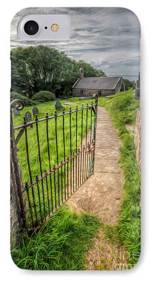 Cemetary iPhone 7 Case featuring the photograph Sacred Path by Adrian Evans