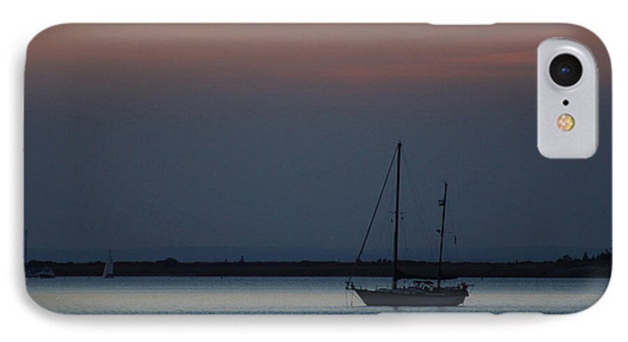 Port Jefferson Harbor iPhone 7 Case featuring the photograph Sail Boat Port Jefferson New York by Bob Savage