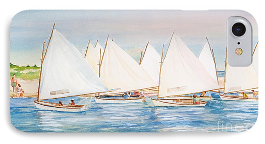 Sailing In The Summertime Ii iPhone 7 Case featuring the painting Sailing in the Summertime II by Michelle Constantine