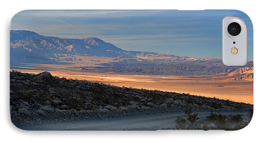 Desert iPhone 7 Case featuring the photograph SAline Valley Byway Sunset November 17 2014 by Brian Lockett