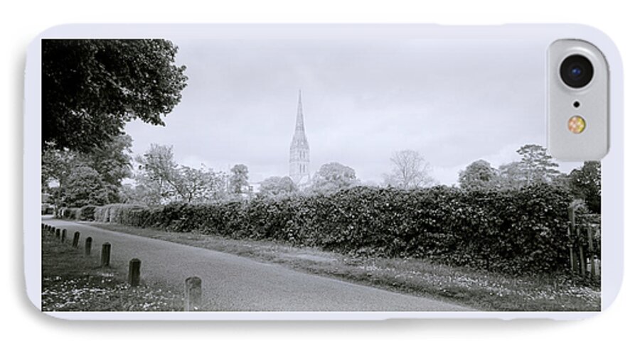 Inspiration iPhone 7 Case featuring the photograph Salisbury Cathedral by Shaun Higson