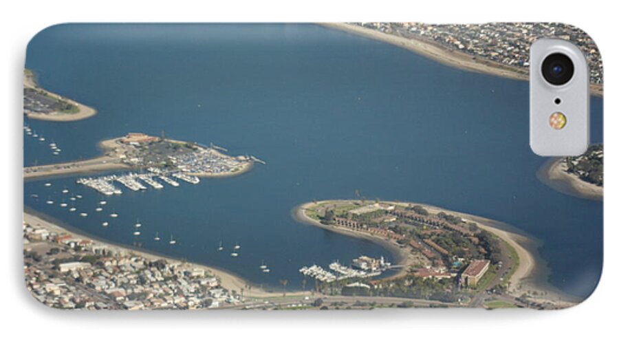 San Diego iPhone 7 Case featuring the photograph San Diego from Above by Val Oconnor