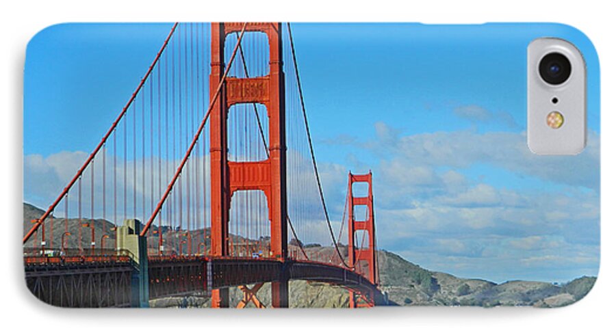 Bridges iPhone 7 Case featuring the photograph San Francisco's Golden Gate Bridge by Emmy Marie Vickers