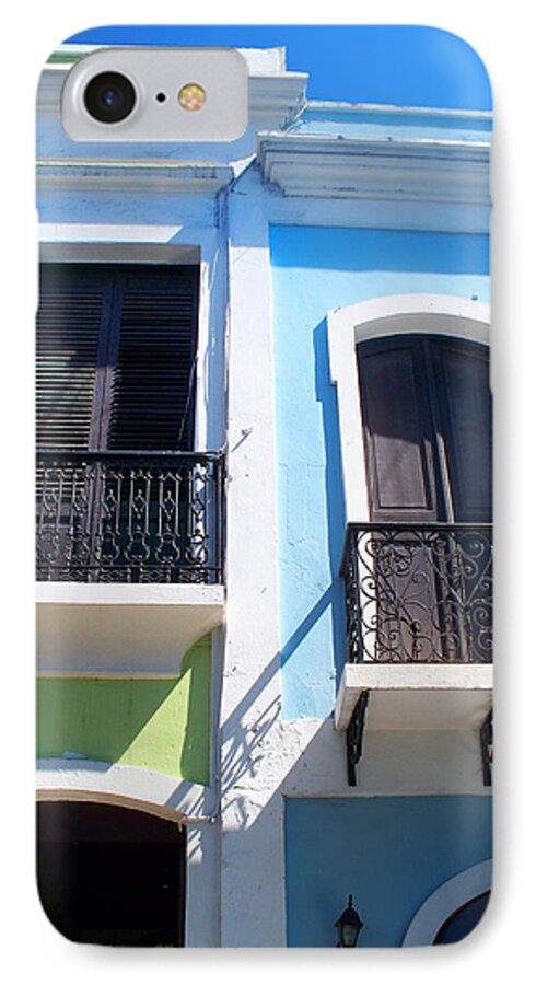 San Juan iPhone 7 Case featuring the photograph San Juan Balconies by Rod Seel
